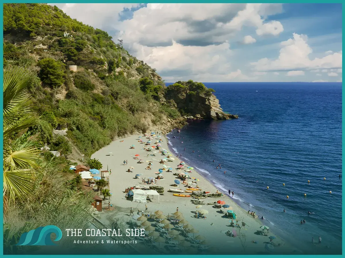 Tourist trap beach in spain