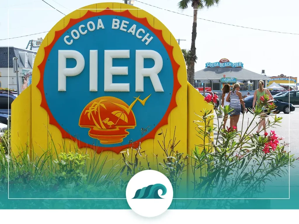 Cocoa beach pier in florida