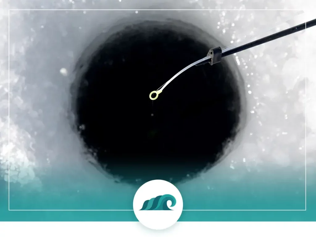 How to use an ice fishing slush bucket when ice fishing